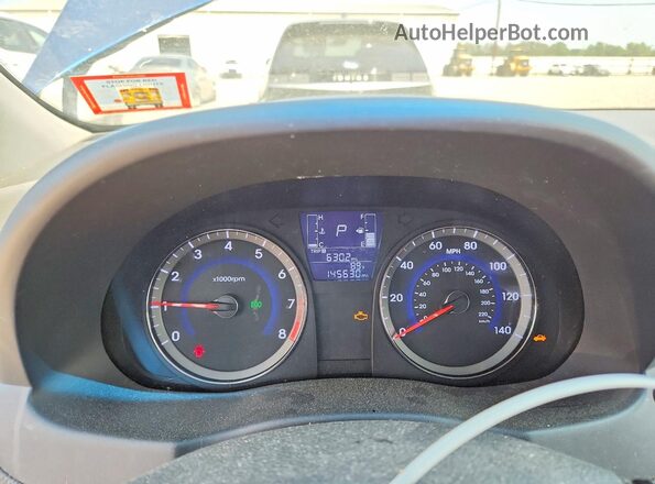 KMHCT4AE2GU012297 2016 HYUNDAI ACCENT Blue Вид щитка приладів