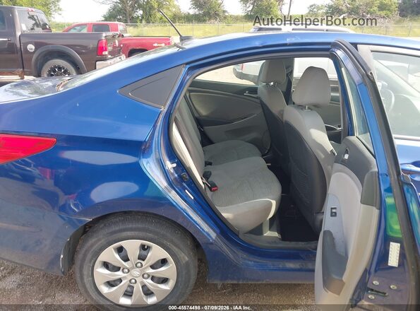 KMHCT4AE2GU031268 2016 HYUNDAI ACCENT Blue VIN კოდის სტიკერის ხედი