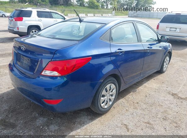 KMHCT4AE2GU031268 2016 HYUNDAI ACCENT Blue უკანა მარჯვენა