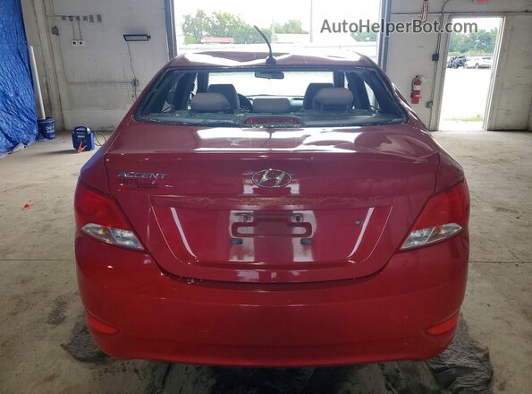 KMHCT4AE2GU066277 2016 HYUNDAI ACCENT Red Вид ззаду