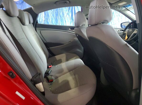 KMHCT4AE2GU066277 2016 HYUNDAI ACCENT Red Вид задніх сидінь