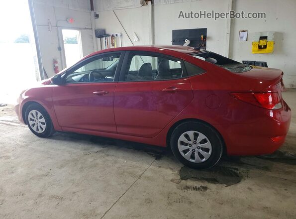 KMHCT4AE2GU066277 2016 HYUNDAI ACCENT Red Задня ліва чверть