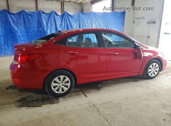 KMHCT4AE2GU066277 2016 HYUNDAI ACCENT Red Задня права чверть