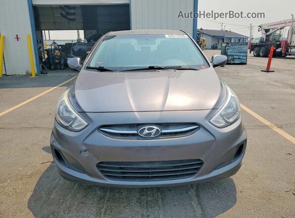 KMHCT4AE2GU105272 2016 HYUNDAI ACCENT Gray Front view