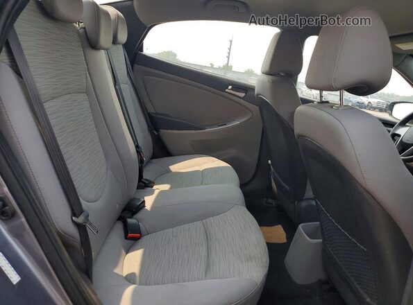 KMHCT4AE2GU105272 2016 HYUNDAI ACCENT Gray Rear seats view