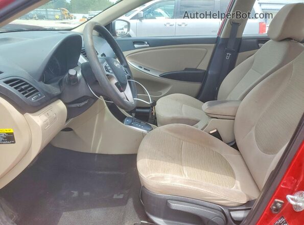 KMHCT4AE2GU106227 2016 HYUNDAI ACCENT Red Vista interior delantera