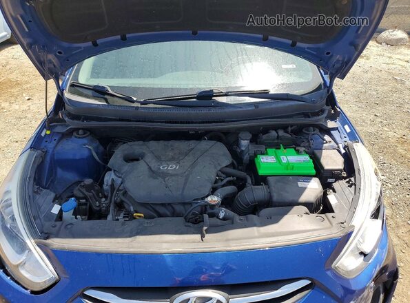 KMHCT4AE2GU152902 2016 HYUNDAI ACCENT Blue Rear interior view
