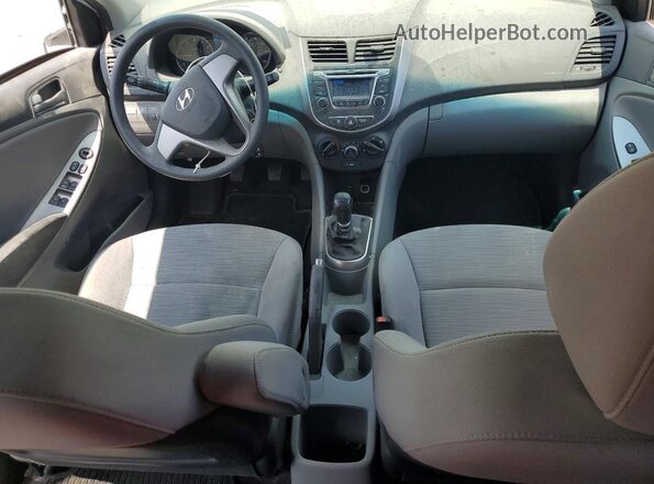 KMHCT4AE2GU159770 2016 HYUNDAI ACCENT White Առջևի վահանակի տեսք