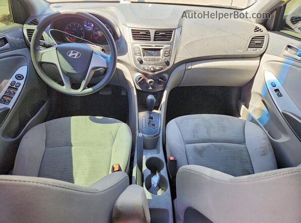 KMHCT4AE2GU981212 2016 HYUNDAI ACCENT Серебряный Вид панели приборов