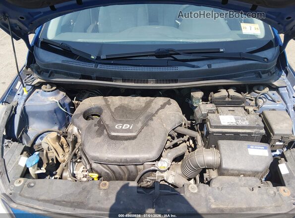 KMHCT4AE2GU981775 2016 HYUNDAI ACCENT Blue Widok z tyłu