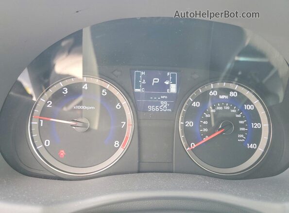 KMHCT4AE2HU182970 2017 HYUNDAI ACCENT Gray Instrument cluster view