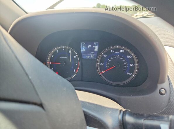 KMHCT4AE2HU215532 2017 HYUNDAI ACCENT Silver Vista del cuadro de instrumentos
