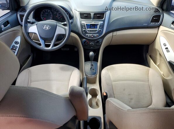 KMHCT4AE2HU245470 2017 HYUNDAI ACCENT Black Вид панелі приладів