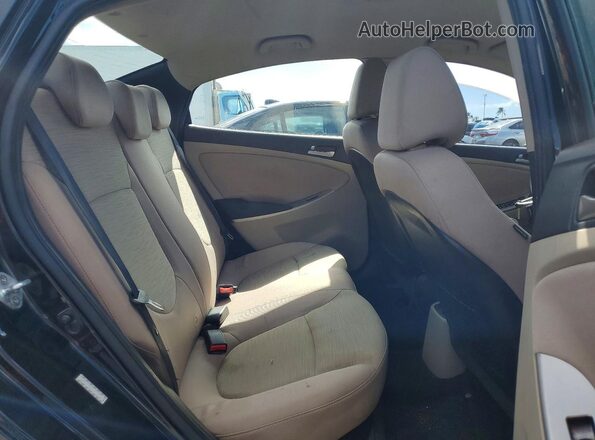 KMHCT4AE2HU245470 2017 HYUNDAI ACCENT Black Вид задніх сидінь
