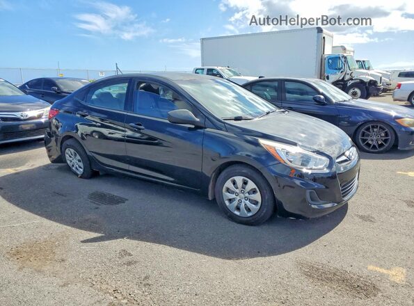 KMHCT4AE2HU245470 2017 HYUNDAI ACCENT Black Передня права чверть