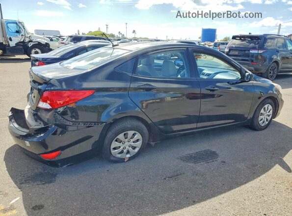 KMHCT4AE2HU245470 2017 HYUNDAI ACCENT Black Задня права чверть