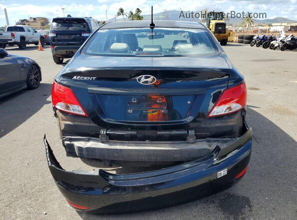 KMHCT4AE2HU245470 2017 HYUNDAI ACCENT Black Вид ззаду