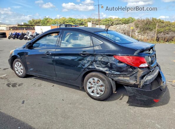 KMHCT4AE2HU245470 2017 HYUNDAI ACCENT Black Задня ліва чверть