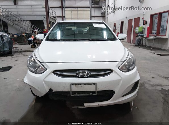 KMHCT4AE2HU289050 2017 HYUNDAI ACCENT White Widok zestawu wskaźników