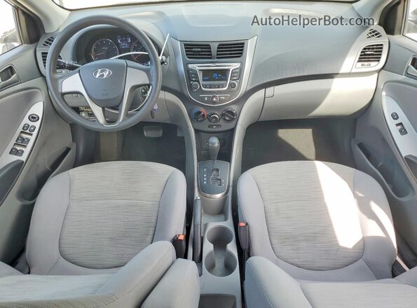 KMHCT4AE2HU312570 2017 HYUNDAI ACCENT Black წინა პანელის ხედი