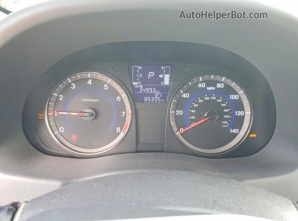 KMHCT4AE2HU312570 2017 HYUNDAI ACCENT Black ხელსაწყოთა პანელის ხედი