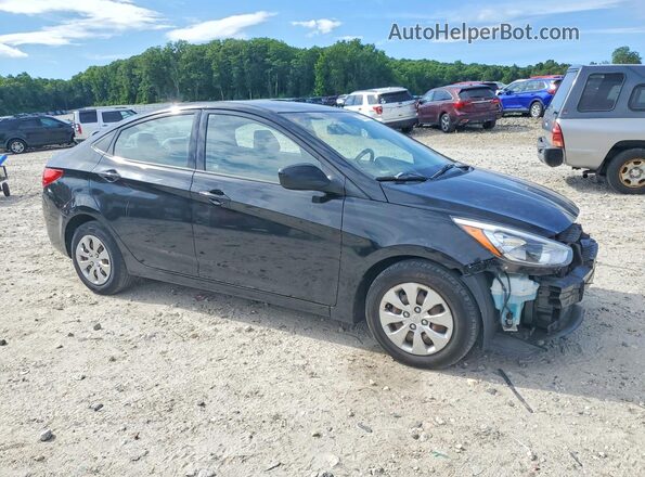 KMHCT4AE2HU312570 2017 HYUNDAI ACCENT Black წინა მარჯვენა