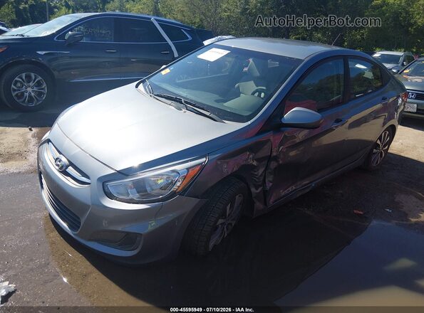 KMHCT4AE2HU359193 2017 HYUNDAI ACCENT Серый Передняя левая четверть