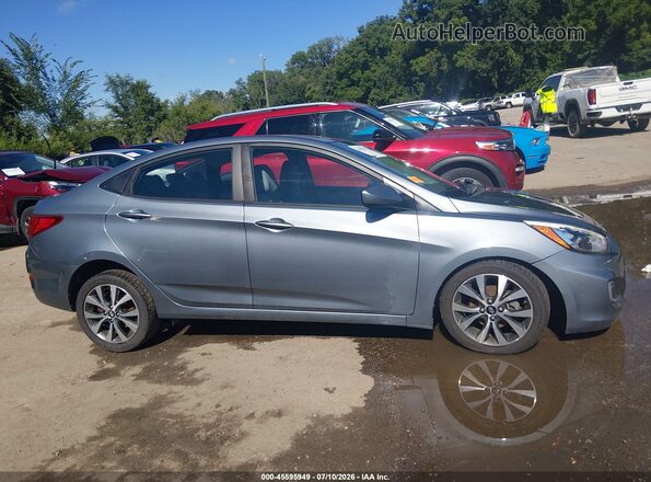 KMHCT4AE2HU359193 2017 HYUNDAI ACCENT Серый Вид задней части салона