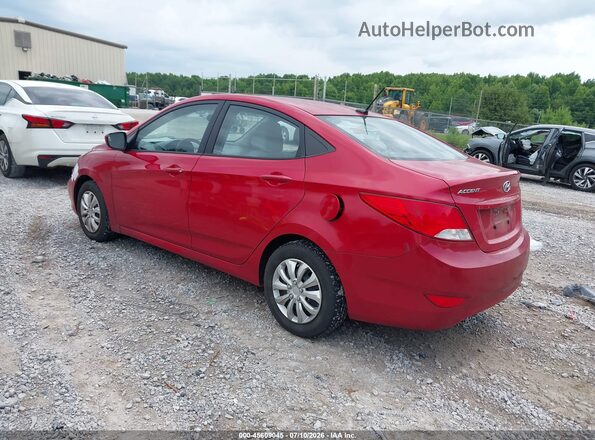 KMHCT4AE3GU029206 2016 HYUNDAI ACCENT Red Tył lewy