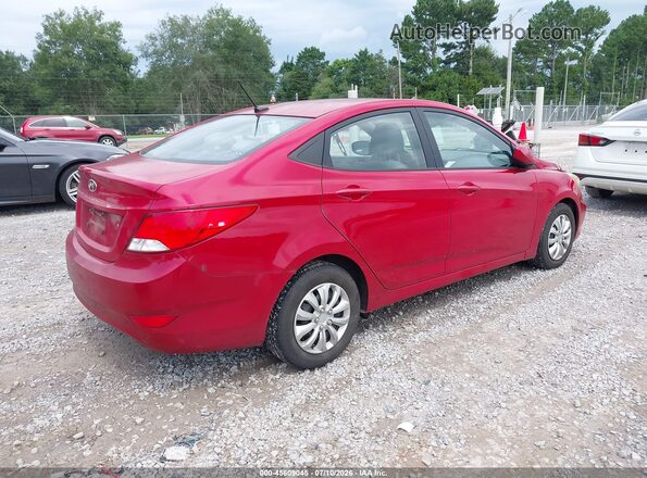 KMHCT4AE3GU029206 2016 HYUNDAI ACCENT Red Tył prawy