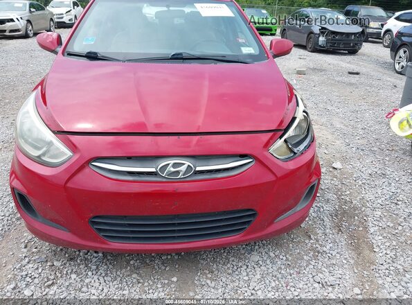 KMHCT4AE3GU029206 2016 HYUNDAI ACCENT Red Widok z przodu