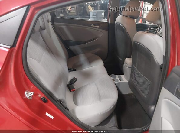 KMHCT4AE3GU045566 2016 HYUNDAI ACCENT Red Вид наклейки з VIN-кодом