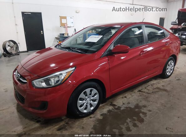 KMHCT4AE3GU045566 2016 HYUNDAI ACCENT Red Передня ліва чверть