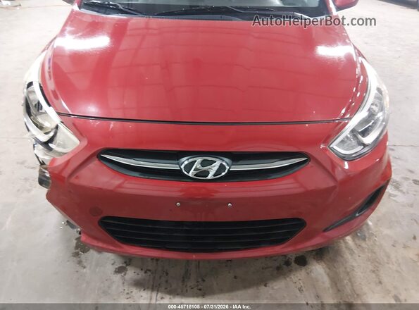 KMHCT4AE3GU045566 2016 HYUNDAI ACCENT Red Вид задньої частини салону