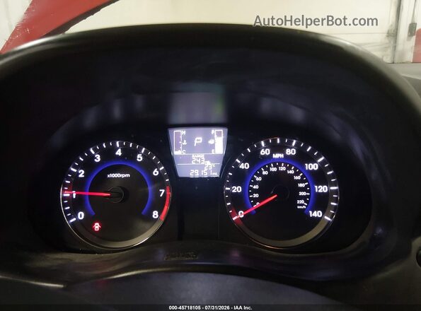 KMHCT4AE3GU045566 2016 HYUNDAI ACCENT Red 