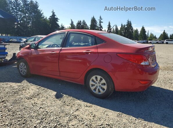 KMHCT4AE3GU064246 2016 HYUNDAI ACCENT Red Задня ліва чверть