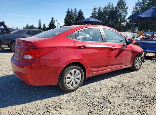 KMHCT4AE3GU064246 2016 HYUNDAI ACCENT Red Задня права чверть