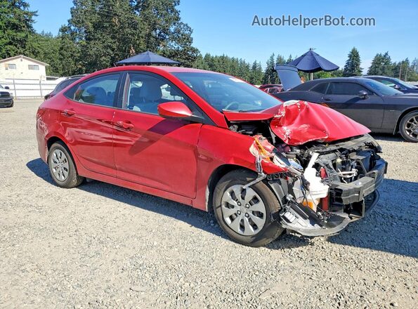 KMHCT4AE3GU064246 2016 HYUNDAI ACCENT Red Передня права чверть
