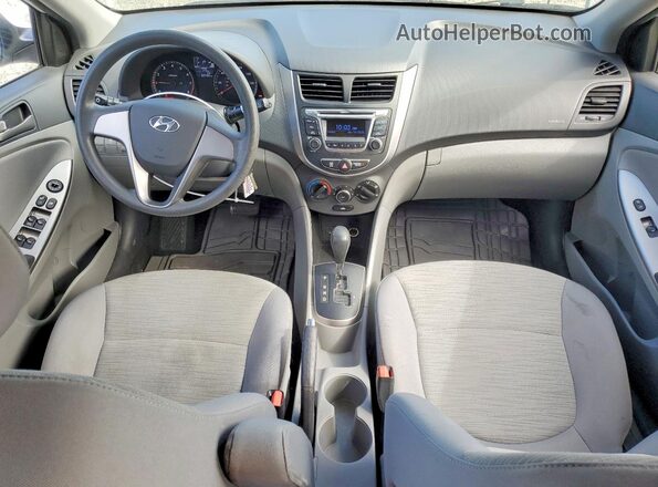 KMHCT4AE3GU091138 2016 HYUNDAI ACCENT White წინა პანელის ხედი