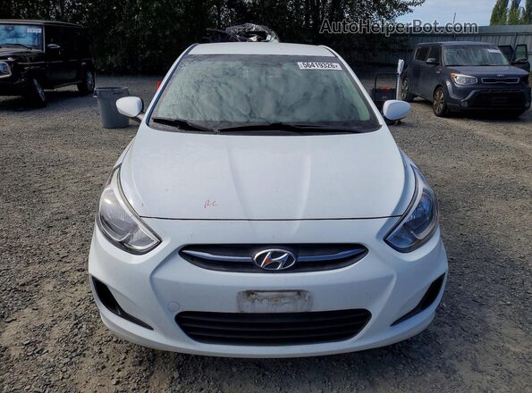 KMHCT4AE3GU091138 2016 HYUNDAI ACCENT White წინა ხედი