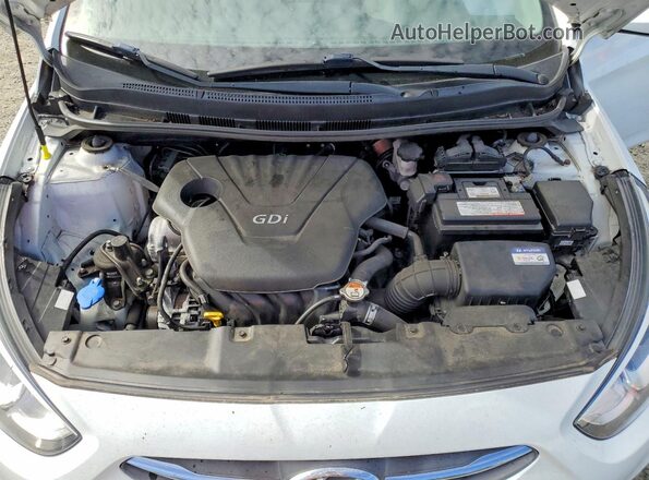 KMHCT4AE3GU091138 2016 HYUNDAI ACCENT White უკანა სალონის ხედი