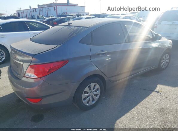 KMHCT4AE3GU092645 2016 HYUNDAI ACCENT Gray Rear right