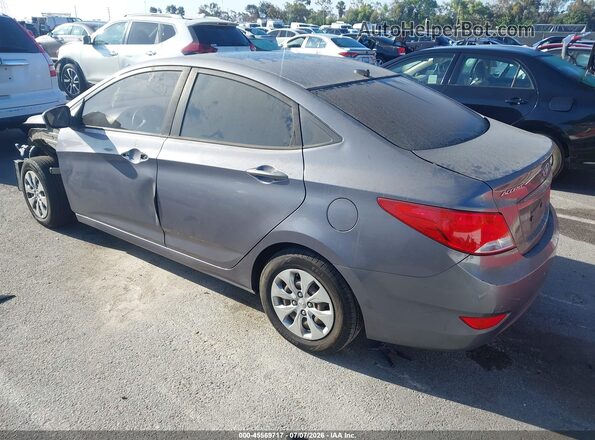 KMHCT4AE3GU092645 2016 HYUNDAI ACCENT Gray Rear left