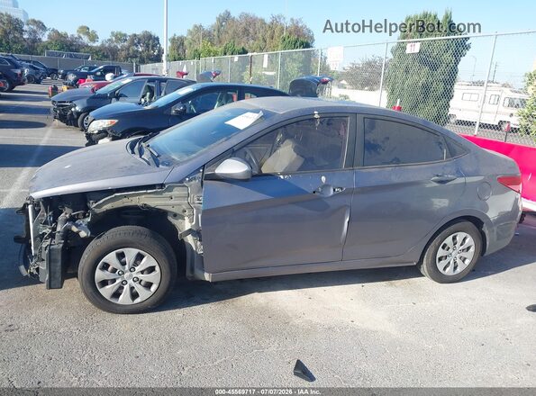 KMHCT4AE3GU092645 2016 HYUNDAI ACCENT Gray 