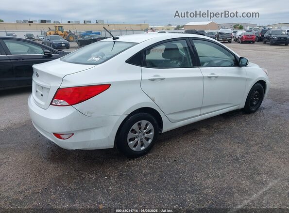 KMHCT4AE3GU965357 2016 HYUNDAI ACCENT White უკანა მარჯვენა