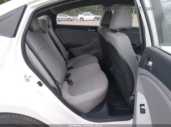 KMHCT4AE3GU974348 2016 HYUNDAI ACCENT White VIN კოდის სტიკერის ხედი