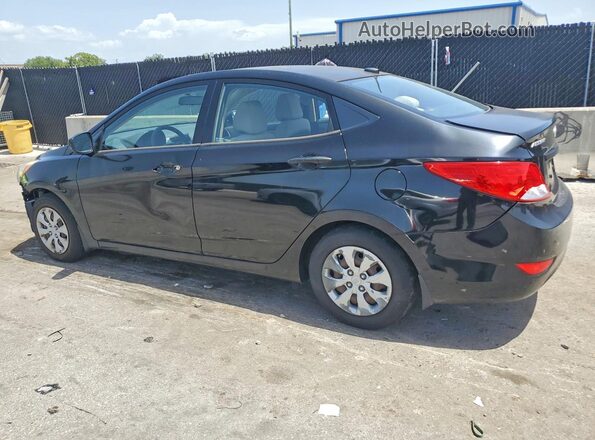 KMHCT4AE3GU974382 2016 HYUNDAI ACCENT Black Trasero izquierdo