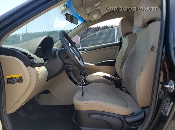 KMHCT4AE3GU974382 2016 HYUNDAI ACCENT Black Vista interior delantera