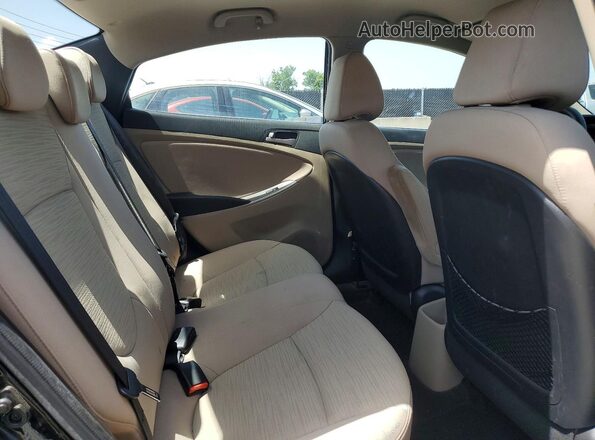 KMHCT4AE3GU974382 2016 HYUNDAI ACCENT Black Vista de los asientos traseros