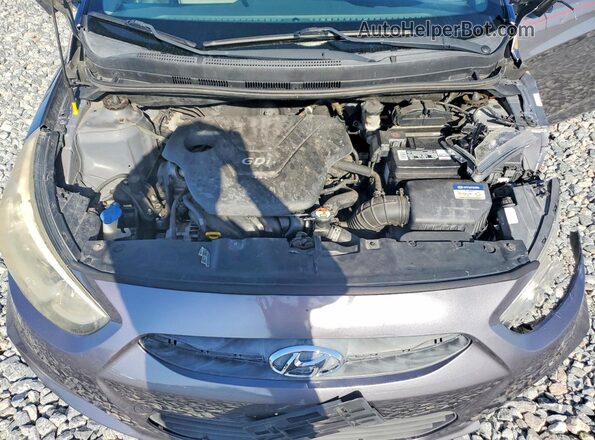 KMHCT4AE3HU173582 2017 HYUNDAI ACCENT Gray Вид задньої частини салону